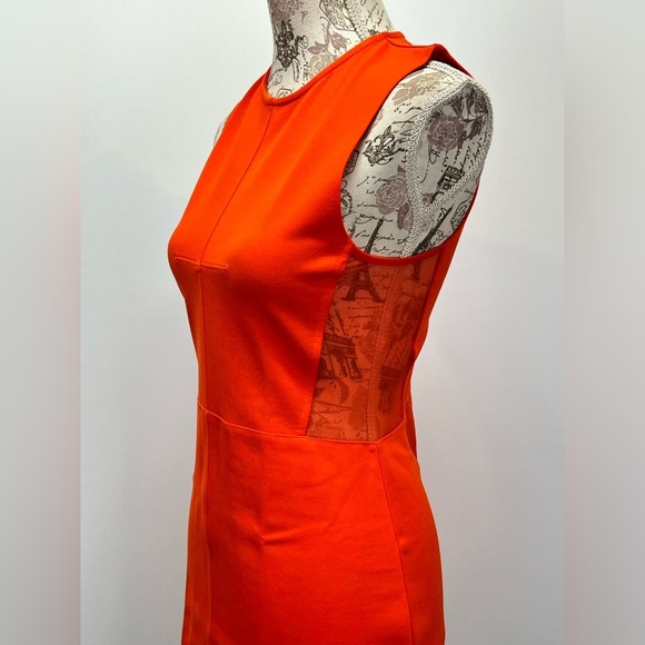 Poppy red FRENCH CONNECTION bodycon dress‎ size 8. - Picture 3 of 15